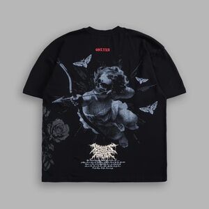 SERAFIN "SIDE BY SIDE" SERIES PREMIUM TEE IN BLACK